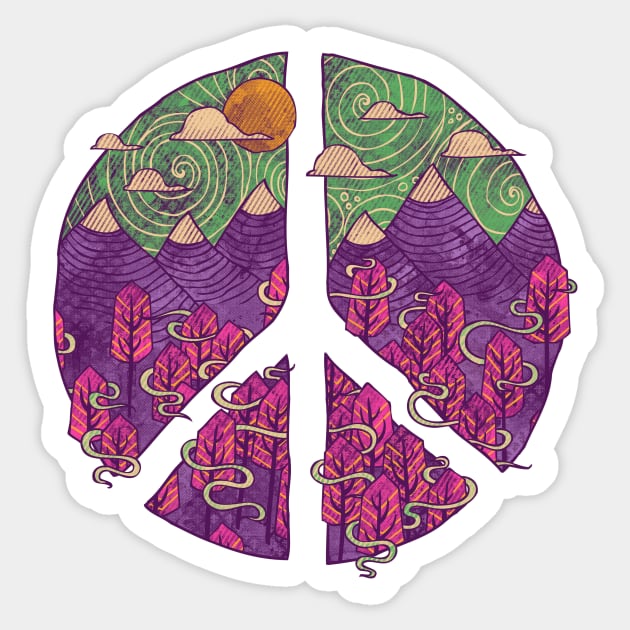 Peaceful Landscape Sticker by againstbound